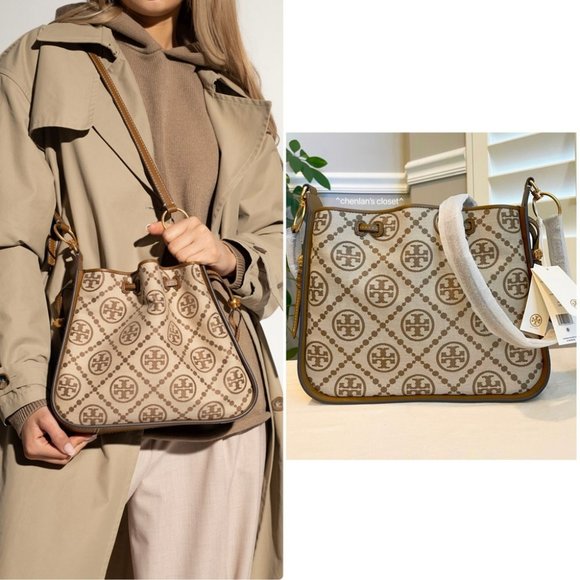 Tory Burch Handbags - 🔥NeW! Tory Burch T Monogram Jacquard Bell Bag